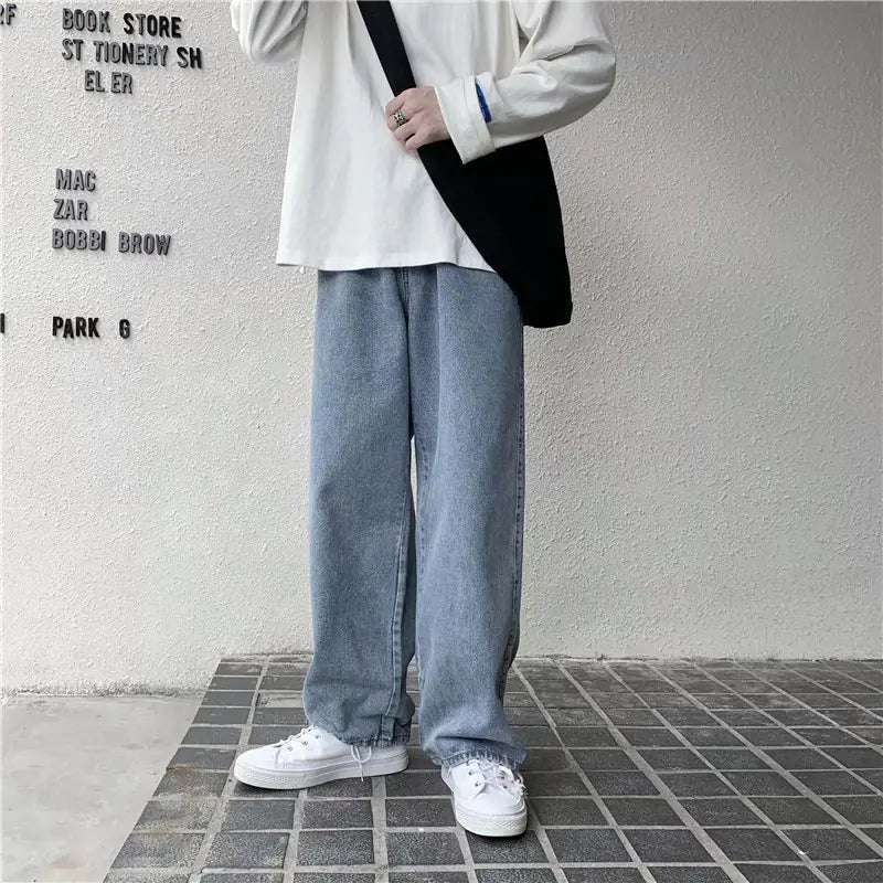 Autumn Straight Loose All-Matching Mop Pants