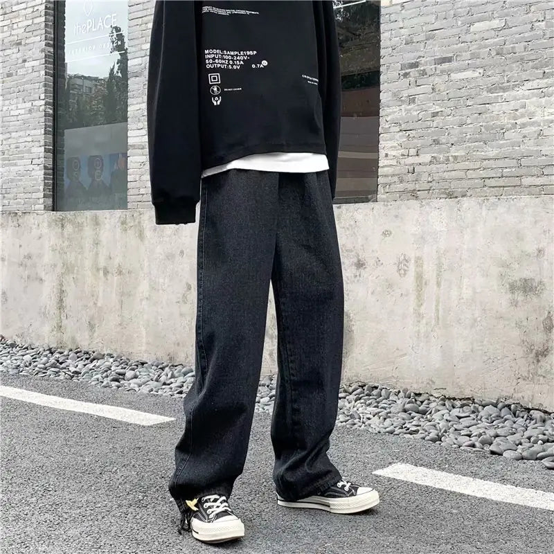 Autumn Straight Loose All-Matching Mop Pants