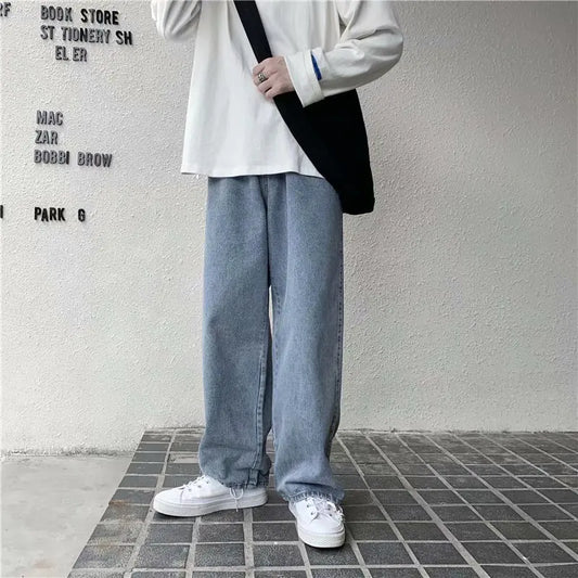 Autumn Straight Loose All-Matching Mop Pants
