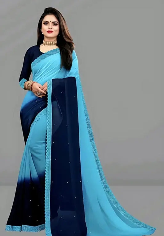 Elegant Blue Silk Saree for Special Occasions