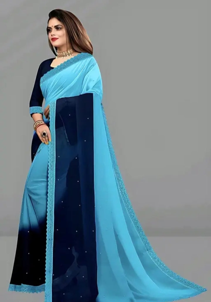 Elegant Blue Silk Saree for Special Occasions