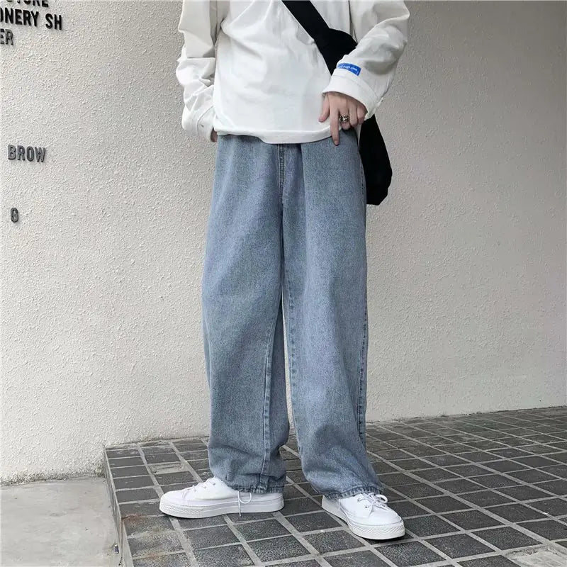 Autumn Straight Loose All-Matching Mop Pants